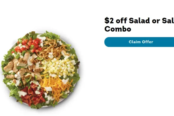 Wendy's $2 off Salad Deal